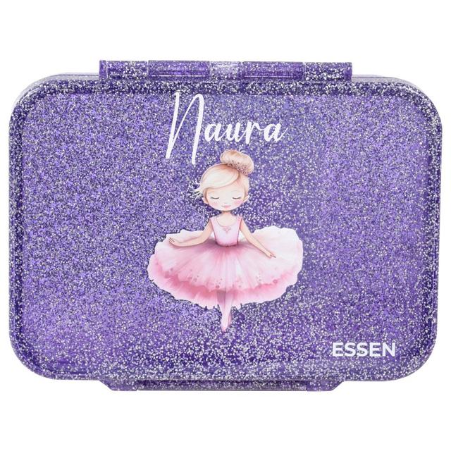 Essen - Personalized Tritan Bento Lunch Box - Purple Ballerina