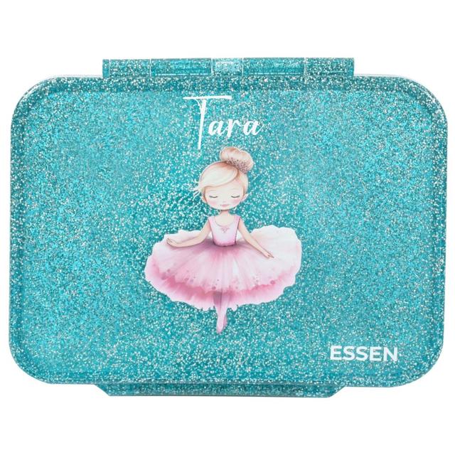 Essen - Personalized Tritan Bento Lunch Box - Teal Ballerina