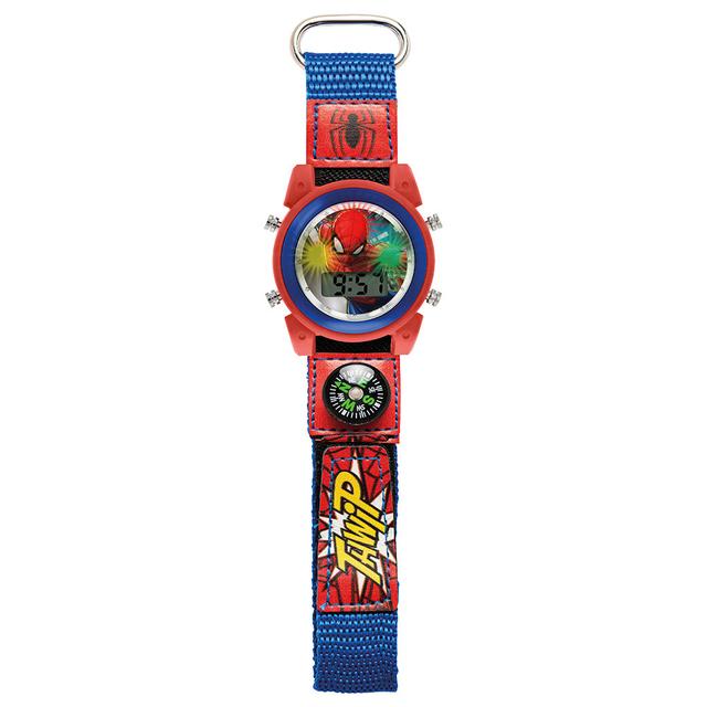 Disney - Spiderman Flashing Digital Watch - Red/Blue