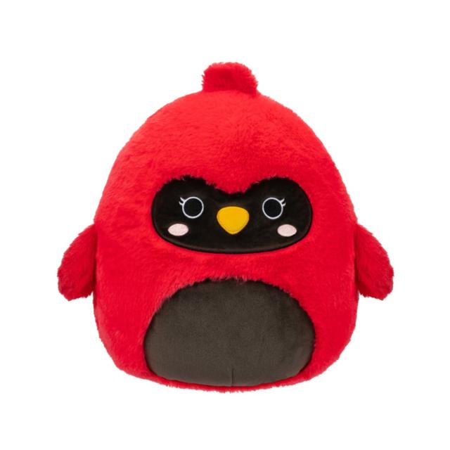 Squishmallows - Cazlan Cardinal Fuzzamallow Plush Toy - Red - 12-Inch