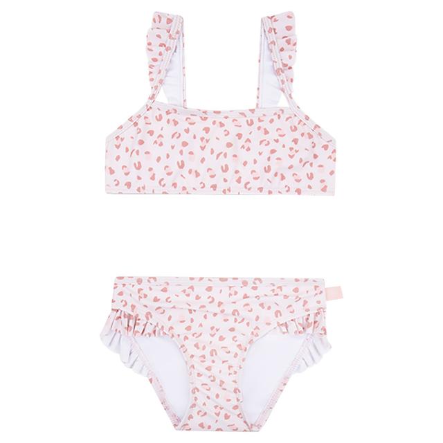 Swim Essentials - 2Pc-Set - Leopard All Over Girls Bikini - Pastel Pink