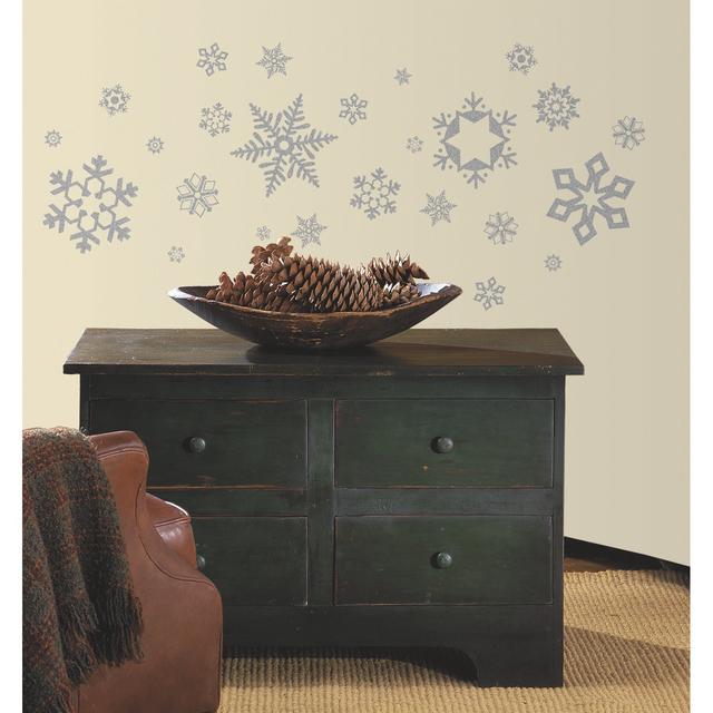 RoomMates Glitter Snowflakes Wall Decal