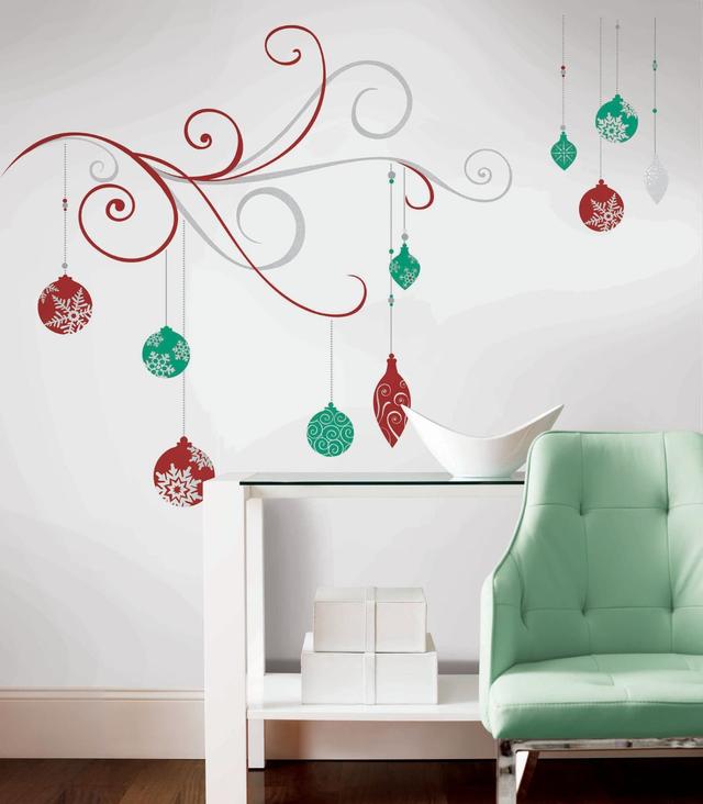 RoomMates Holiday Scroll Wall Decal