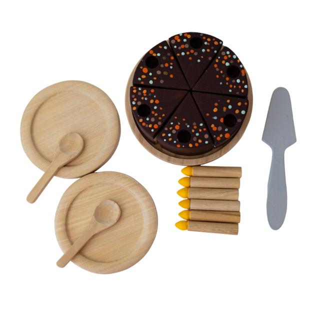 Birch and Bug - Wooden Chocolate Cake Set - 18pcs