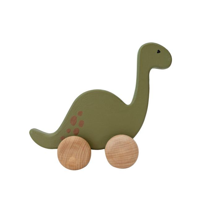 Birch and Bug - Dino Shaped Wooden Animal Roller Toy