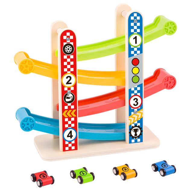 Andreu Toys - Slidingracing Tower w/ 4 Cars - Small