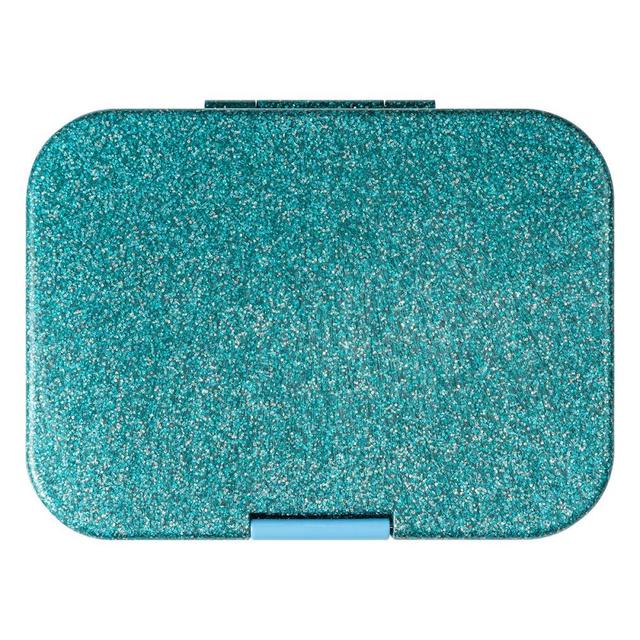 Munchbox - Mega 4 Compartments Sparkle Blue Lunchbox - Artwork Tray