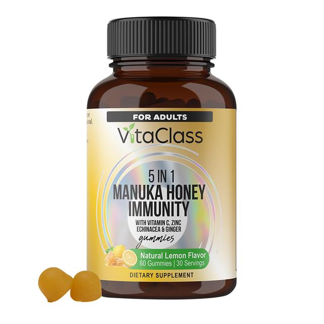 Vitaclass - 5-in-1 Manuka Honey Immunity Gummies For Adults - 60's