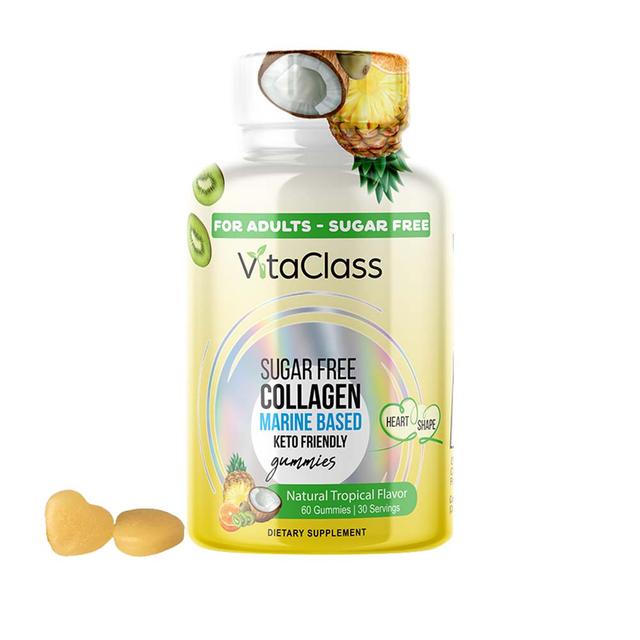 Vitaclass - Sugar Free Collagen Keto Friendly Gummies For Adults - 60's