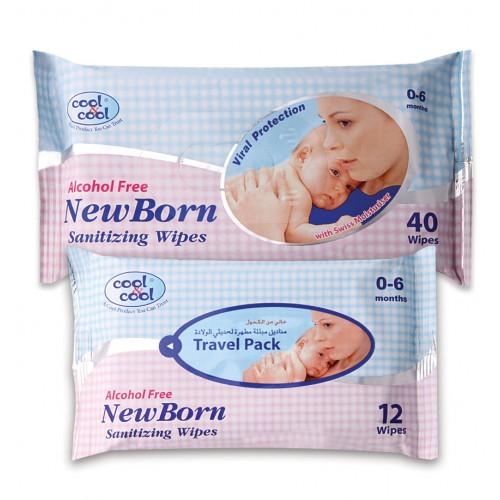 Cool & Cool New Born Sanitizing Wipes (40s)