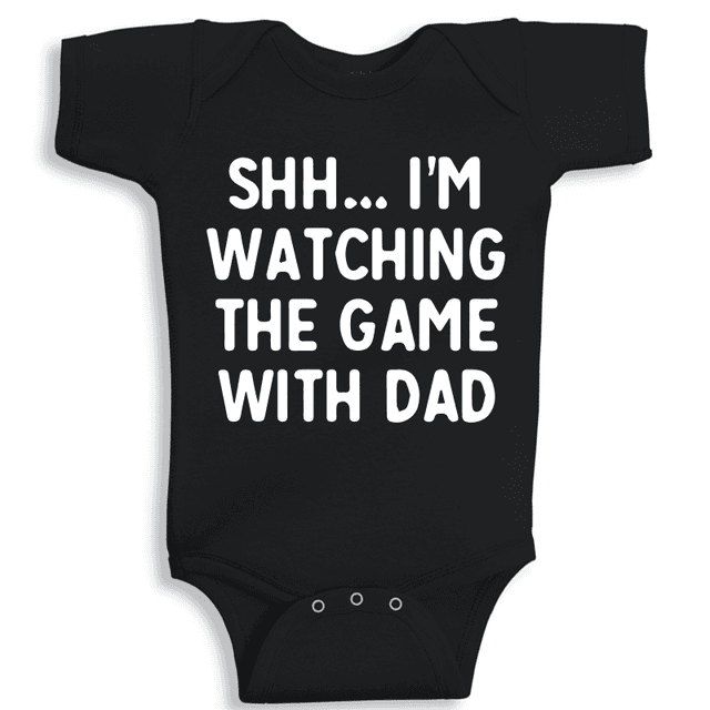 Twinkle Hands, Watching The Game With Dad Baby Onesie