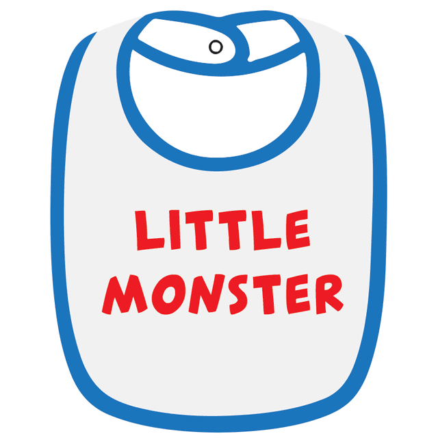 Twinkle Hands Little Monster Baby Bib