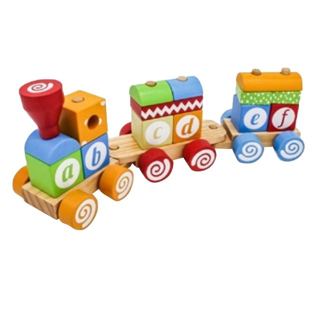 Little Angel - Kids Wooden Stacking Block Train