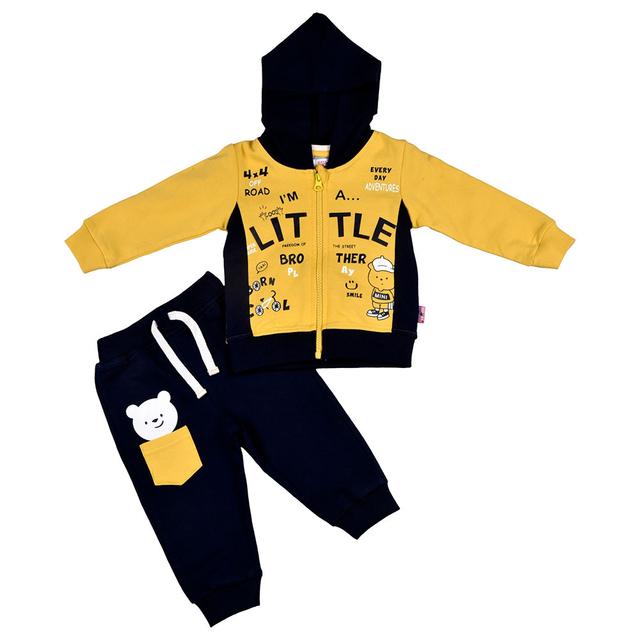 Smart Baby - 3pc-Set - Baby Boy T-Shirt, Jacket And Joggers - Navy