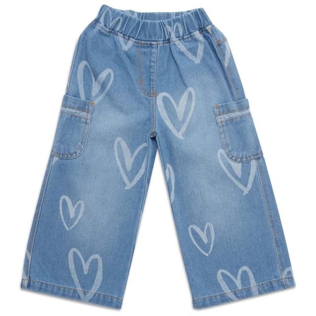 Little Kangaroos - Girl's Flared Jeans - Light Blue