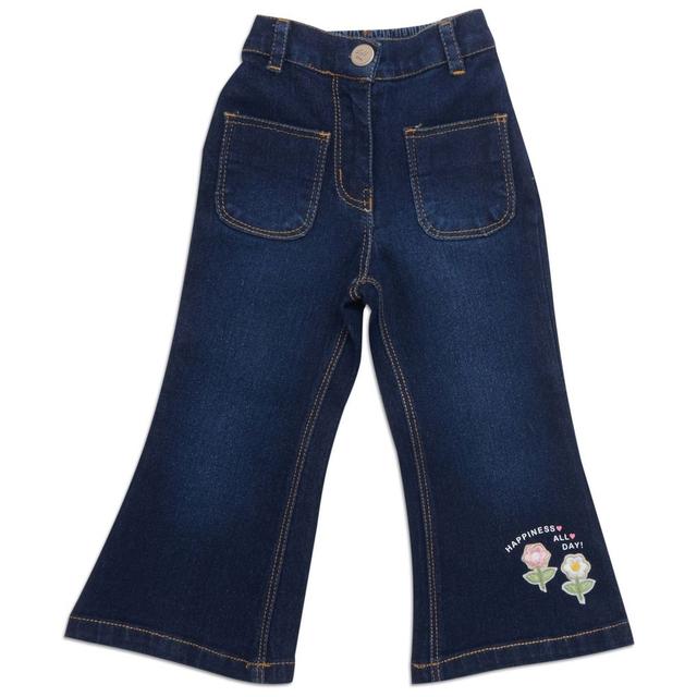 Little Kangaroos - Girl's Flared Jeans - Dark Blue