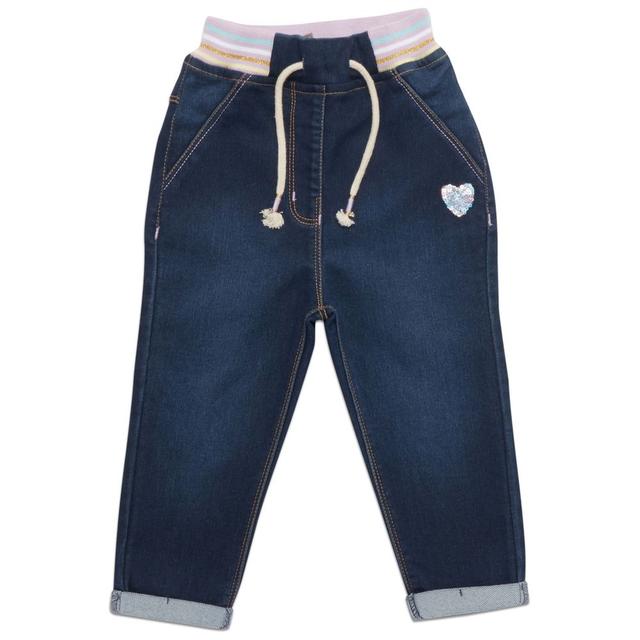 Little Kangaroos - Baby Girl's Denim Jeans - Dark Blue