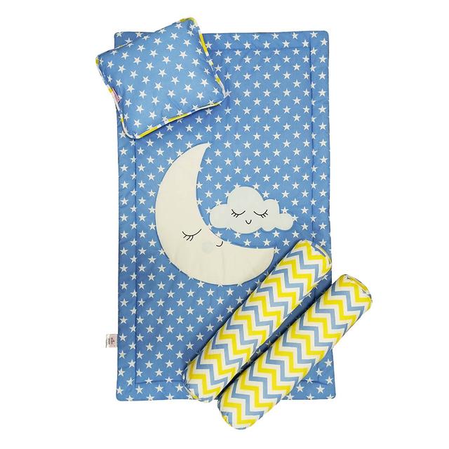 Smart Baby - Baby Boy Bedding Set - Blue - 4pcs