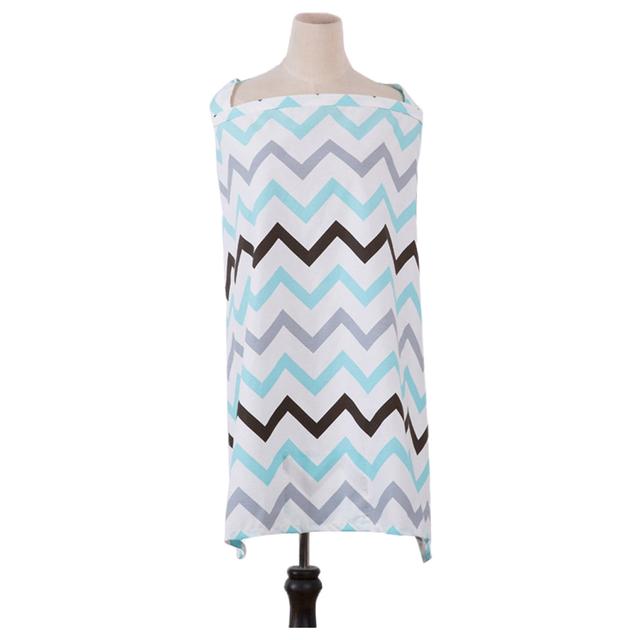 Blooming Blossom - Breathable Printed Nursing Cover - Blue (Exclusive)