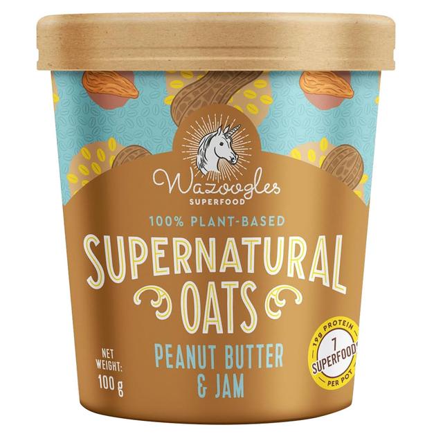 Wazoogles Superfood - Supernatural Oats - Peanut Butter & Jam Pot