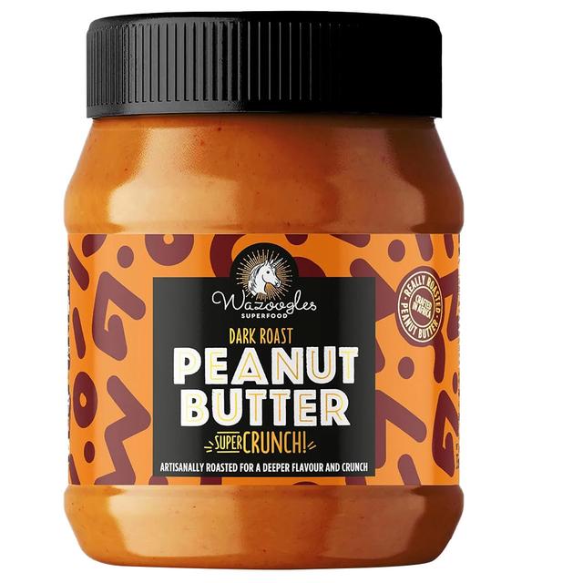 Wazoogles Superfood - Dark Roast Super Crunch Peanut Butter - 400 g