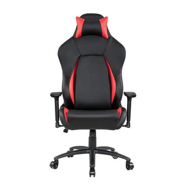 XFX - Faux Leather Ergonomic Gaming Chair - Black/Red