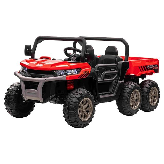 Megastar - Electric 6-Wheel Ride On Dumper Truck - Red - 24V