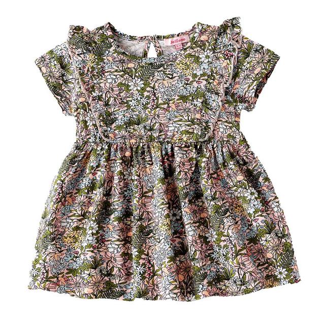 Jelliene - Girls Floral Soft & Comfortable Cotton Dress