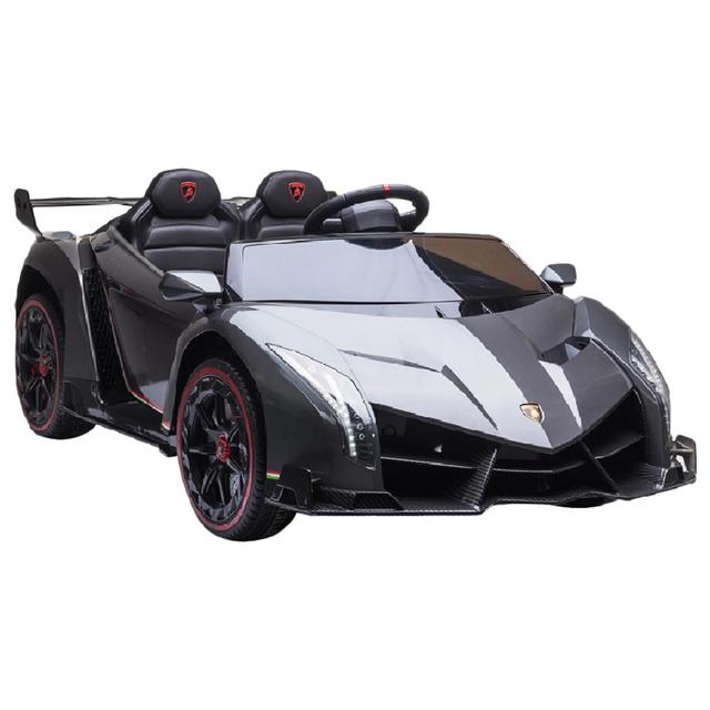 Megastar - 12V Licensed Lamborghini Veneno Butterfly Ride On Car - Grey