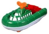 World of Toys - Mini Boat Plastic Wind-Up Sea - Speedboat