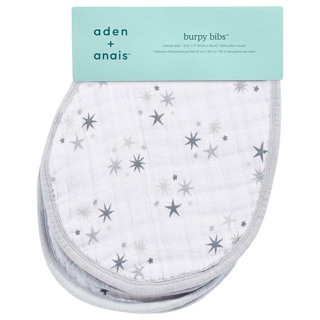 Aden + Anais - Cotton Muslin Burpy Bib - Pack of 2 - Twinkle