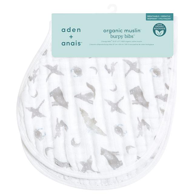 Aden + Anais - Muslin Burpy Bib - Pack of 2 - Map The Stars 