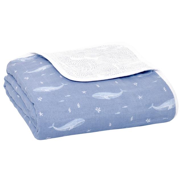 Aden + Anais - Cotton Muslin Dream Blanket - Oceanic Deep Sea