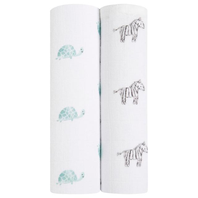 Aden + Anais - Muslin Large Swaddles - Pack of 2 - Animal Kingdom