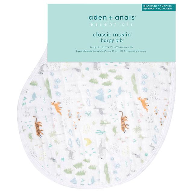 Aden + Anais - Essentials Cotton Muslin Voyager Baby Burpy Bib