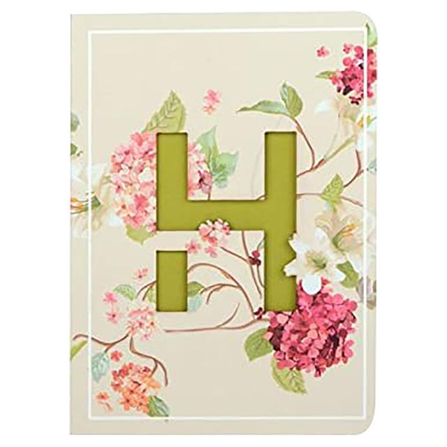 Doodle - Initial H Monogram Soft Bound B6 Diary - Pink