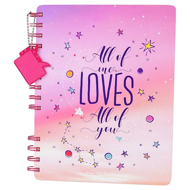 Doodle - Forever Mine Spiral A6 Diary With Dangler - Pink