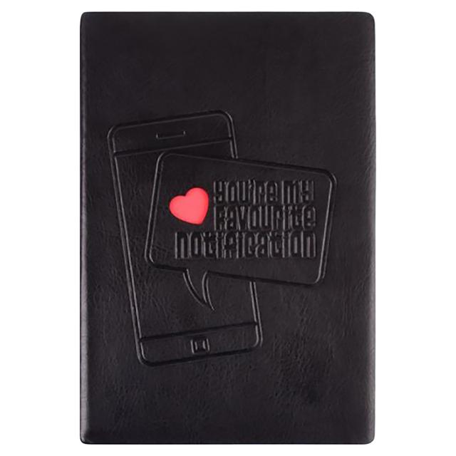 Doodle - Beeping Love B6 Notebook - Black