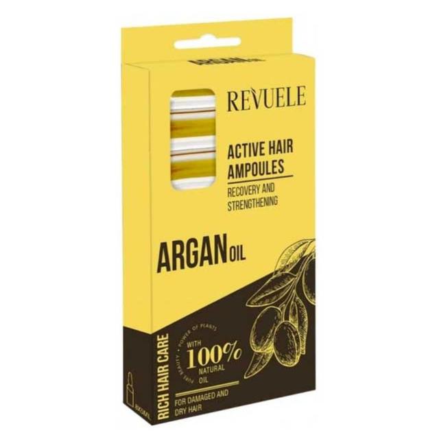 Revuele - Active Hair Argan Oil Ampoules 5ml - Pack of 8