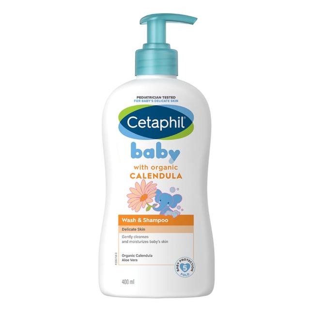 Cetaphil - Baby Wash And Shampoo With Organic Calendula 400ml