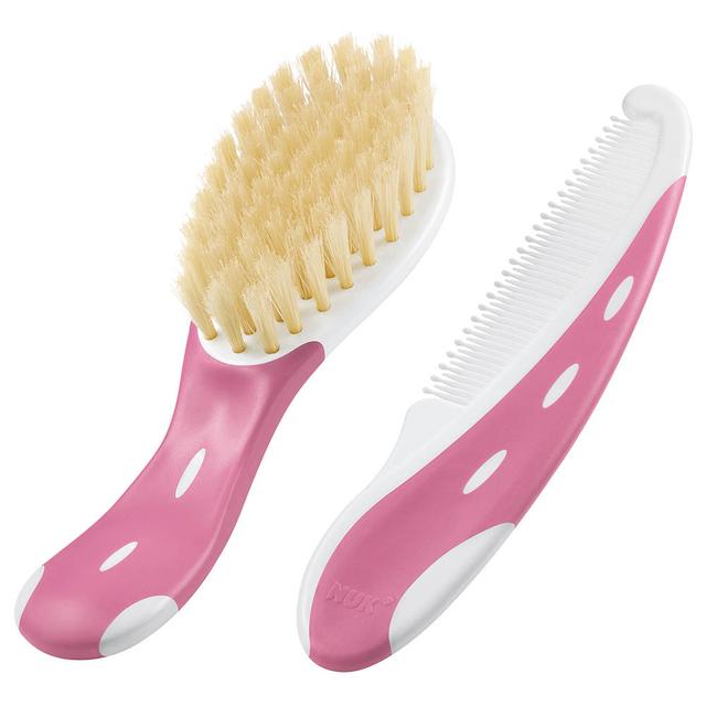 Nuk - Baby Hairbrush With Comb - Pink