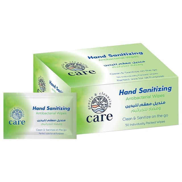 Care - Hand Sanitizer Single Sachet Wipes - 50pcs/Box