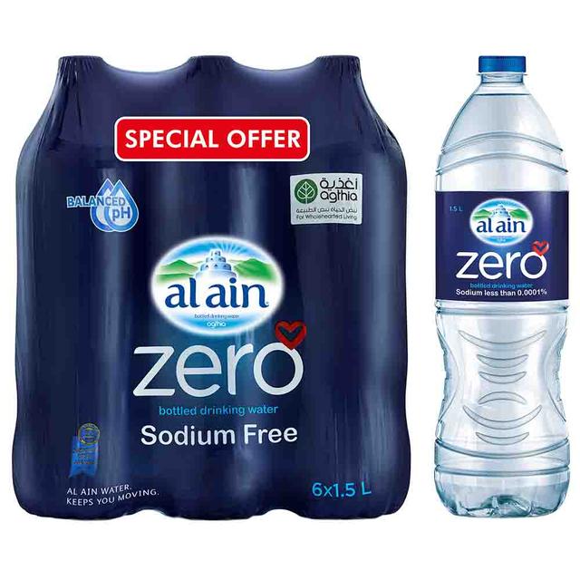 Al Ain - Zero Water 1.5L Mega Offer Pack of 6