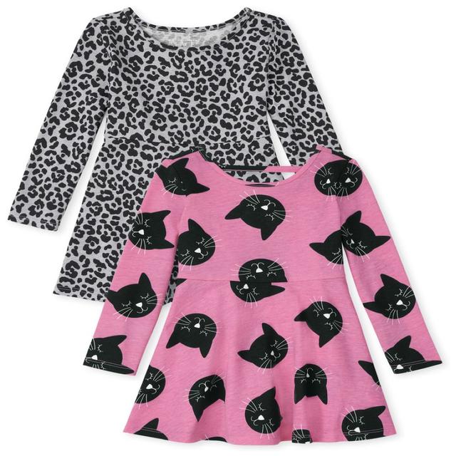 TCP - Toddler Girls Leopard Cat Dress Pack of 2