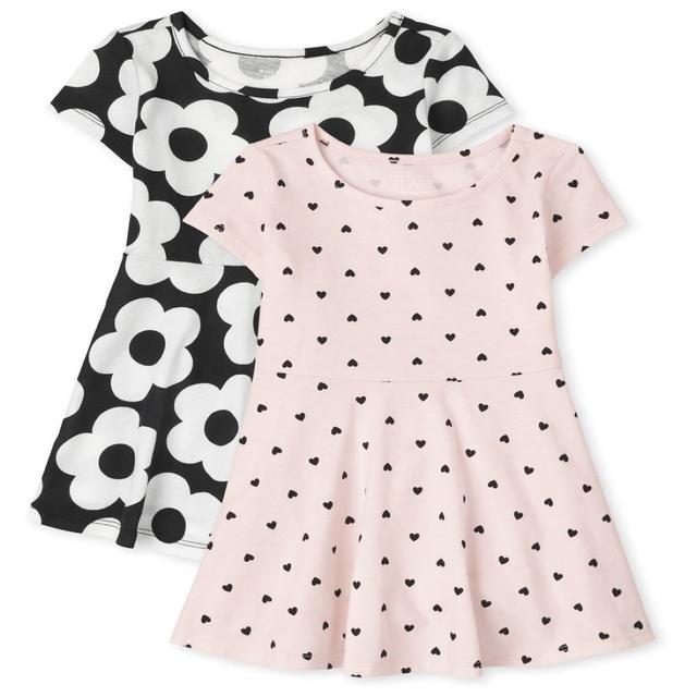 TCP - Toddler Girls Floral Dot Skater Dress Pack of 2