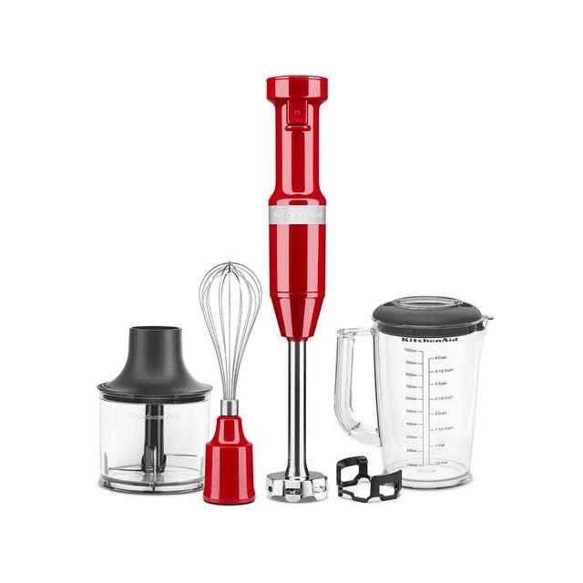 KitchenAid - 5KHBV83BER Corded Hand Blender - Empire Red