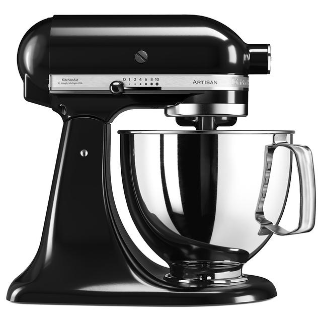 KitchenAid 5KSM125BOB Artisan 4.8L Tilt-Head Stand Mixer Black