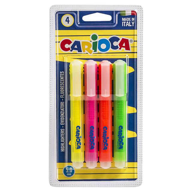 Carioca - Memory Blister Highlighters - 4pcs