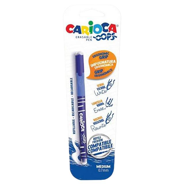 Carioca - Oops Blister Erasable Pen - Blue