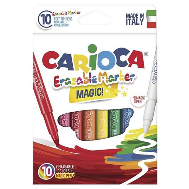 Carioca - Magic Erasable Felt Tip Pens - 10pcs